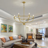 Żyrandol klasyczny złoty