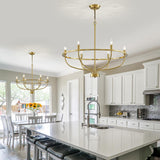 Żyrandol klasyczny złoty