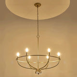 Klasyczna złota lampa sufitowa